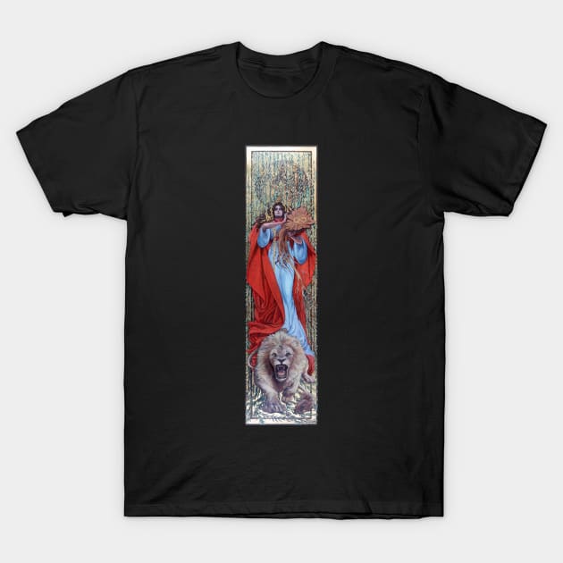 Strength tarot 2 T-Shirt by RebeccaYanovskaya